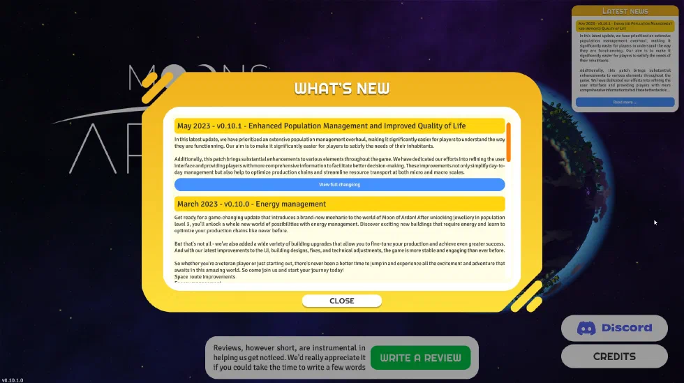 What’s new pop-up windows What’s new pop-up windows