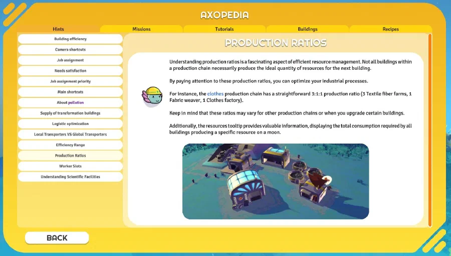 New axopedia and hints New axopedia and hints