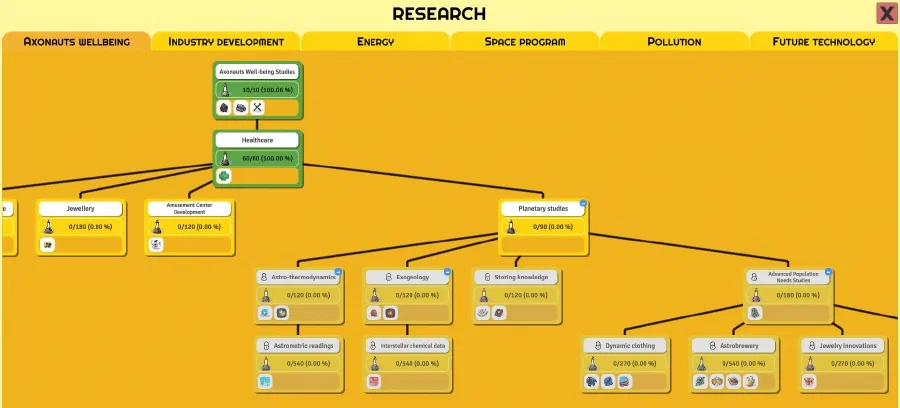 New tech tree screen New tech tree screen