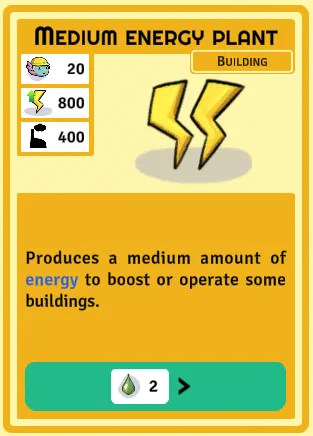 fixed medium energy plant card fixed medium energy plant card